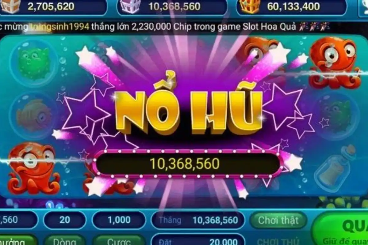 Bắn cá nổ hũ đổi thưởng